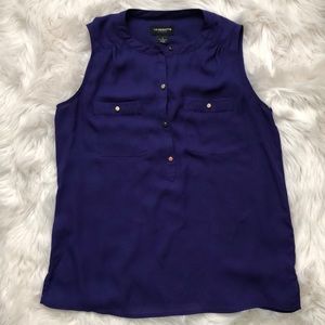 Liz Claiborne Purple Sleeveless Blouse